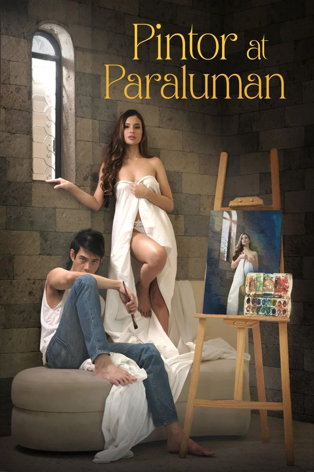 نقاش و آباژور (Painter and Lampshade)
