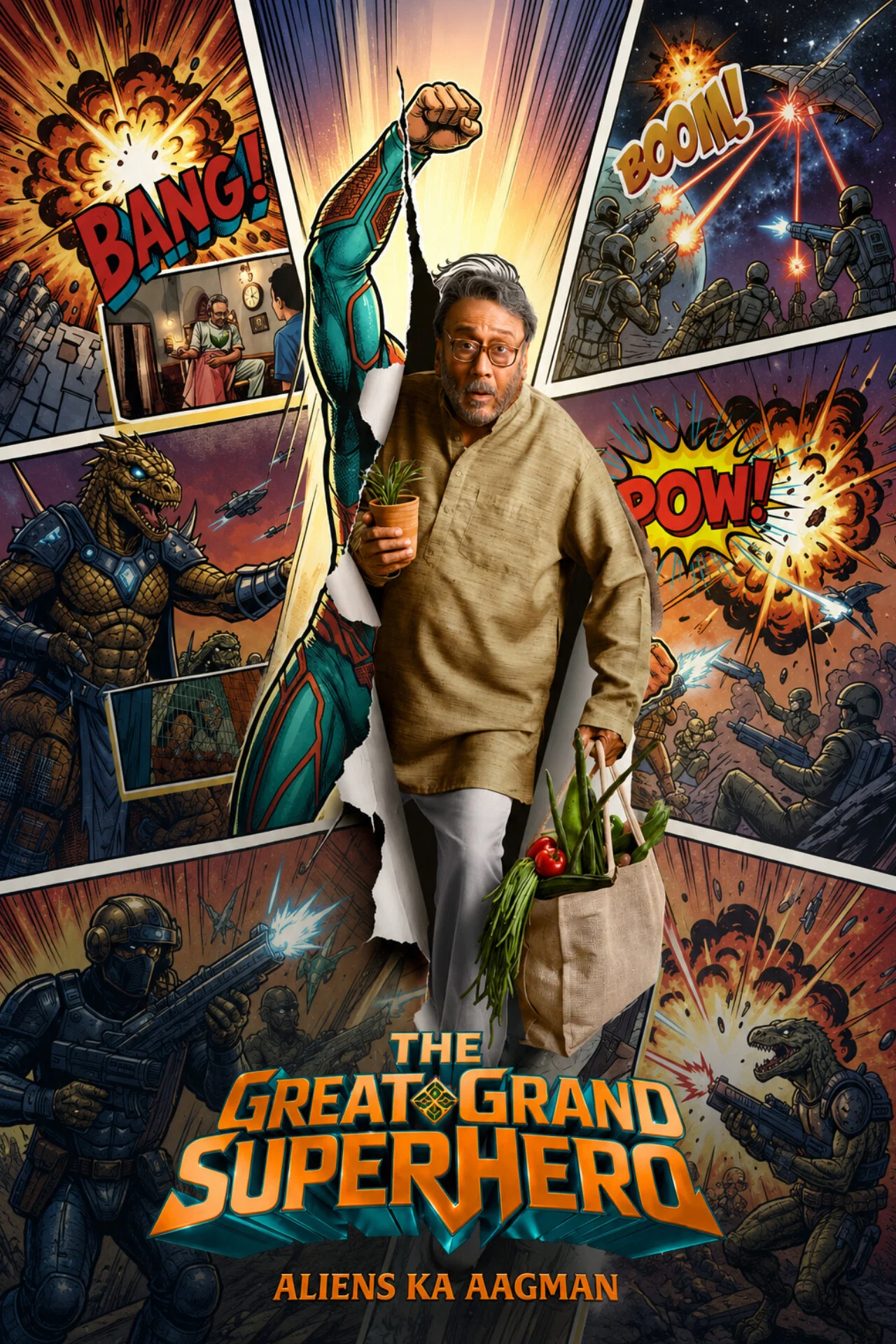 ابرقهرمان بزرگ ظهور بیگانگان (The Great Grand Superhero: Aliens Ka Aagman)